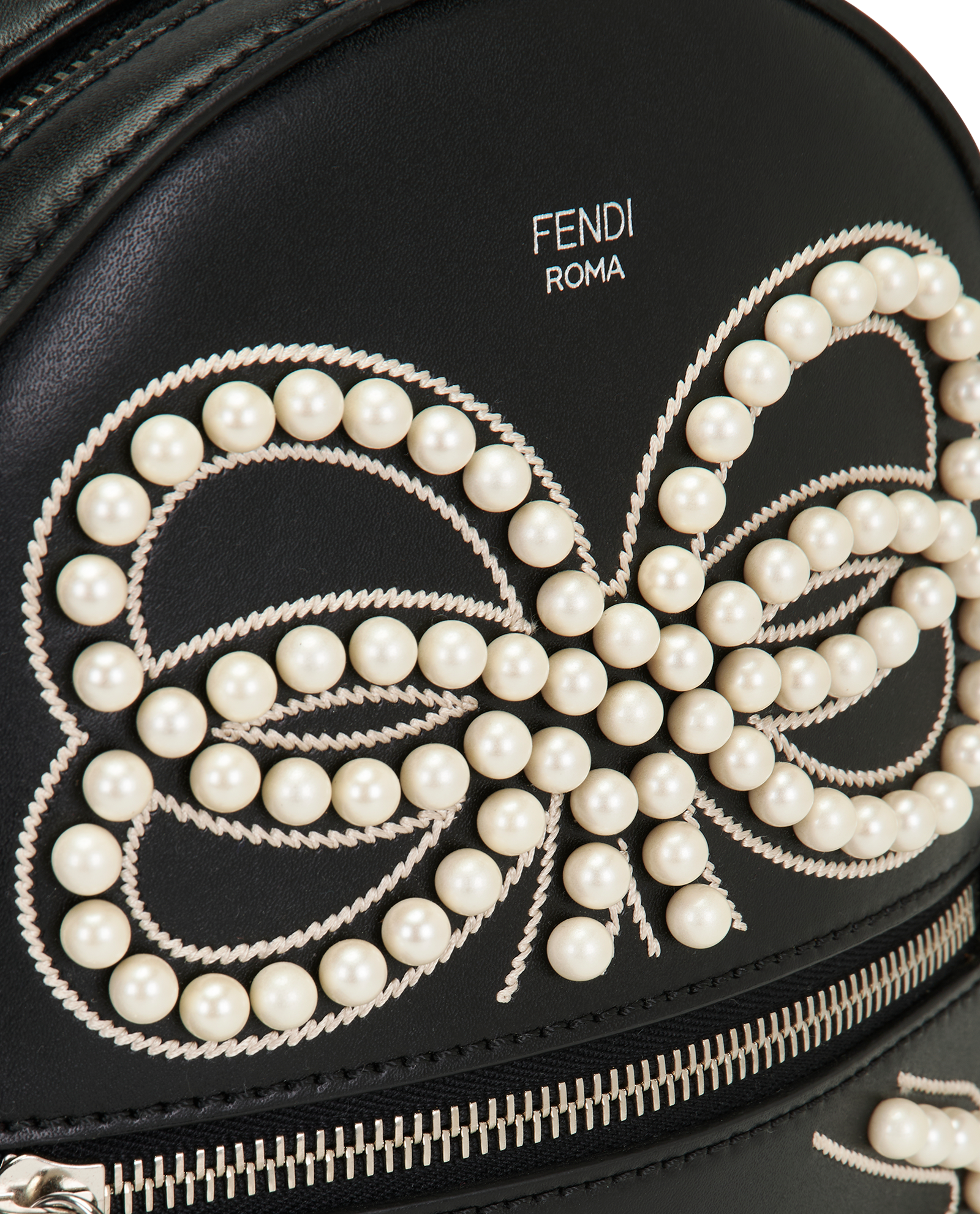 Romantic Bow Mini Backpack, &pound;550, Handbags, Black, Leather, Other view